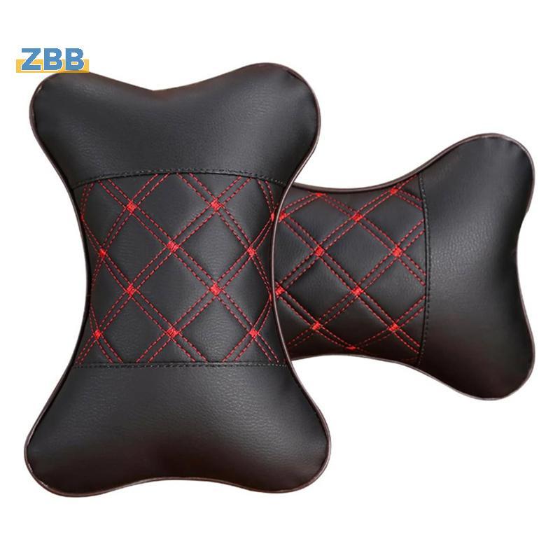 ZBB> 2 ชิ้น Pu รถที่นั่งคอหมอน Breathable Auto Head คอ Rest เบาะคอสนับสนุนปากมดลูก Headrest นุ่มหมอน