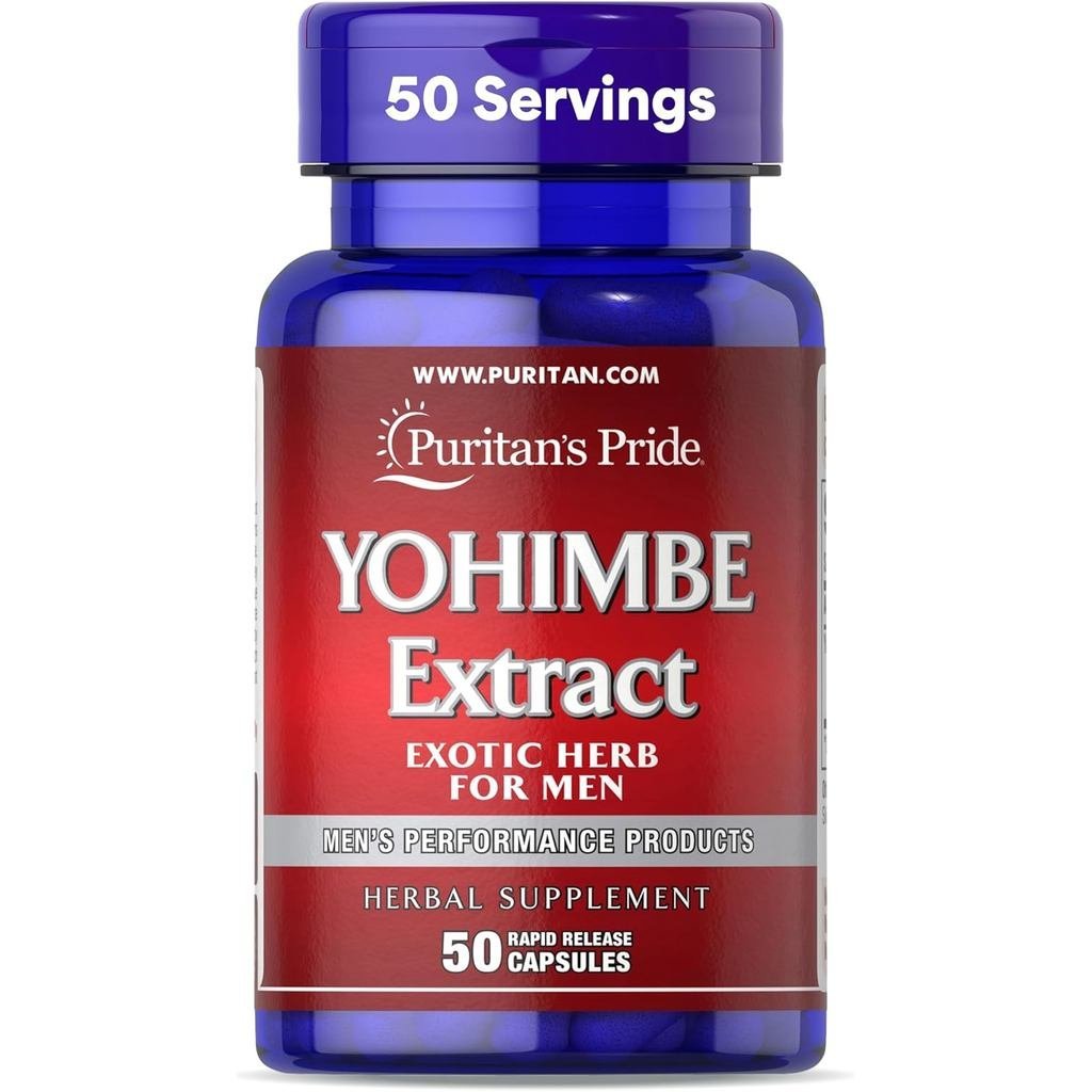 Puritans Pride Yohimbe Exotic Herb for Men 250 mg (เทียบเท่า 1000mg), ผลิตภัณฑ์เสริมอาหาร, แคปซูลออก