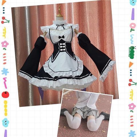 ชุดคอสเพลย์ Rem แบบฉบับแม่บ้าน สำหรับ 여성