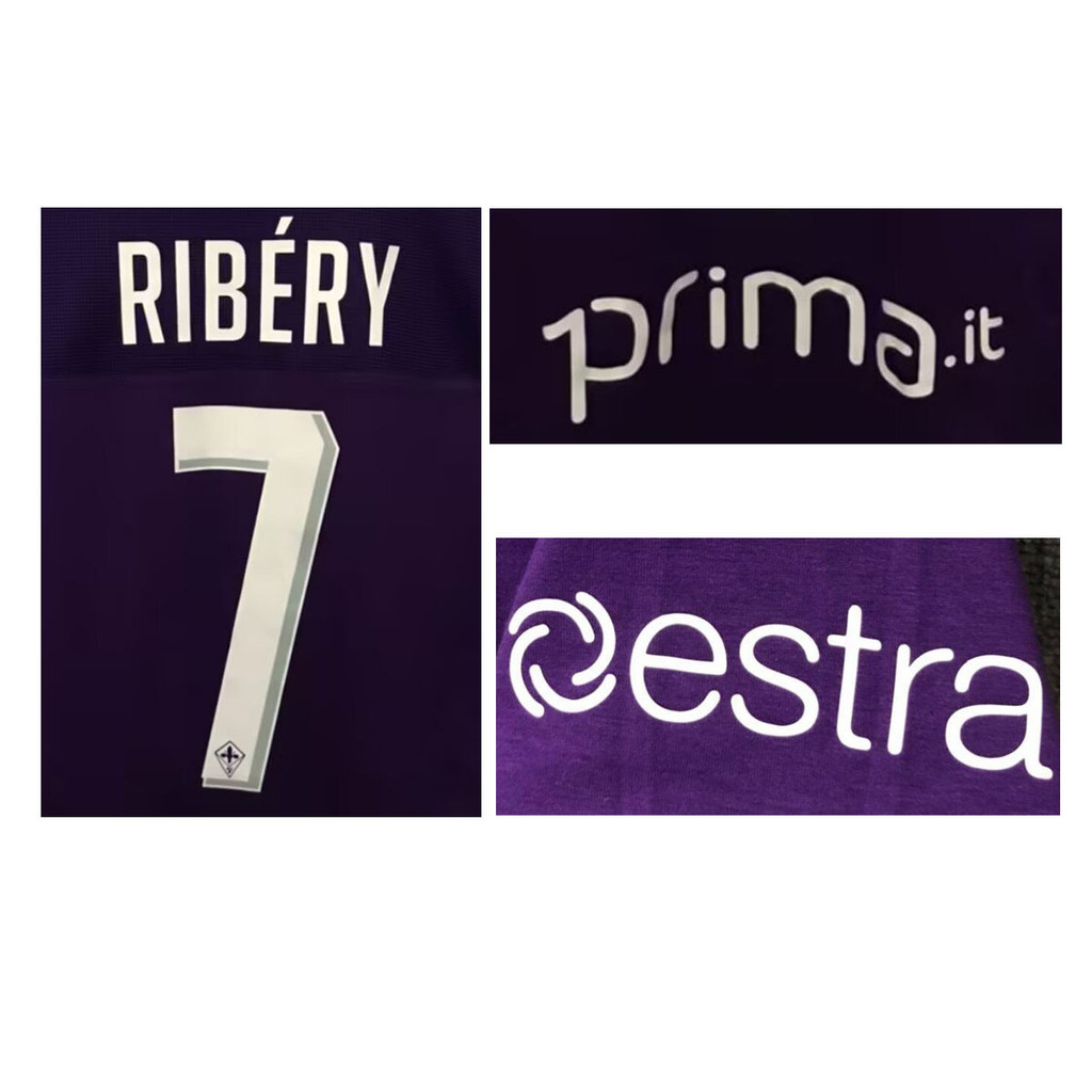 7 RIBERY Nameset และ Sponsor Patch ป้ายฟุตบอลการถ่ายเทความร้อน