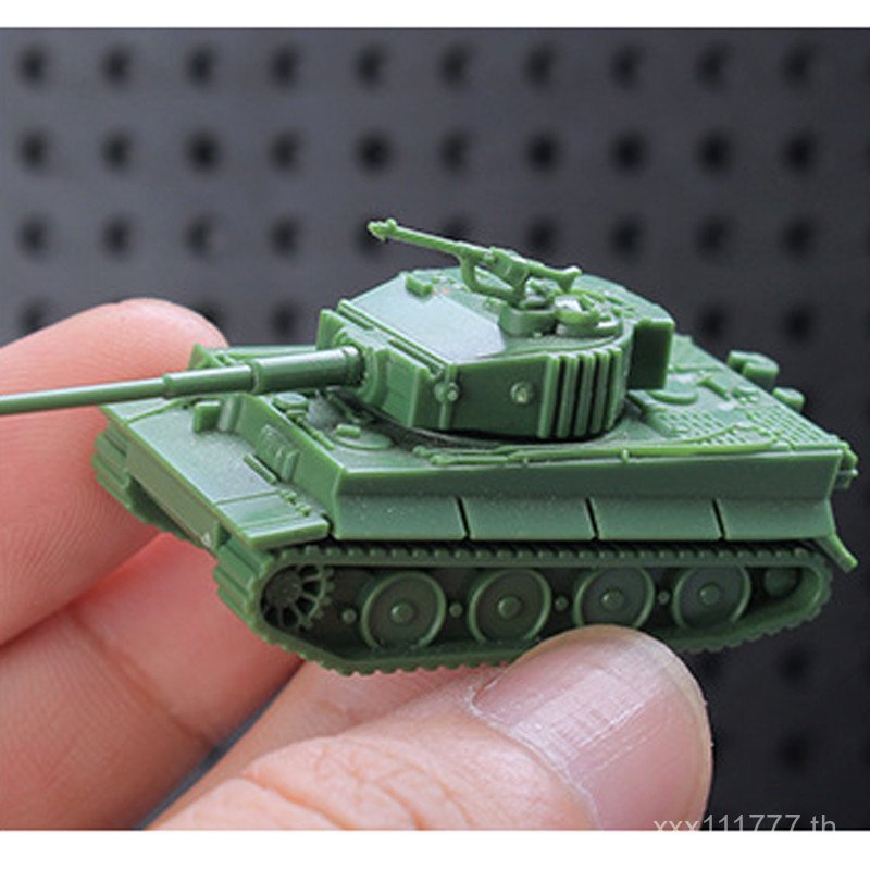 สินค้าใหม่ Sherman Tank 1: 144 รุ่นเยอรมัน 4D ประกอบของเล่น 1/144t804d รุ่น Tiger kv2t34 Meier WQ0U