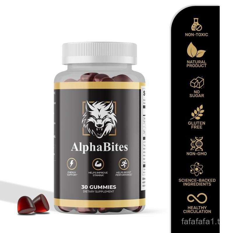 AlphaBites 7-in-1 Nitric Oxide Booster - Beet Root & L-Arginine Gummy สําหรับเลือด Flow, Energy & St