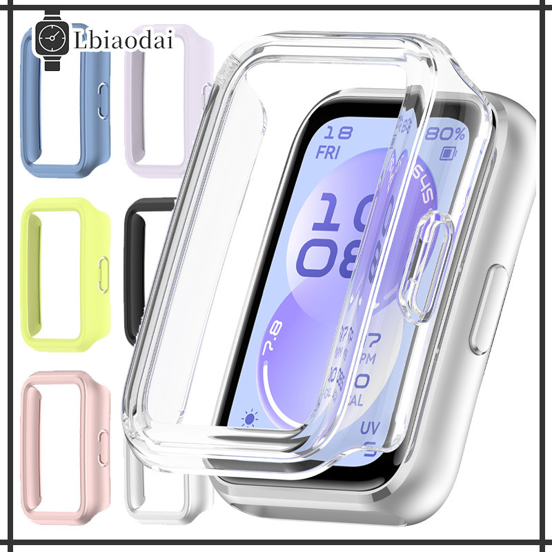 เคส PC ดีไซน์รู ไม่มีฟิล์มในตัว for Smartwatch Huawei Band 11 / 11 Pro เคสปกป้องหน้าจอ อุปกรณ์เสริมสมาร์ทแบนด์