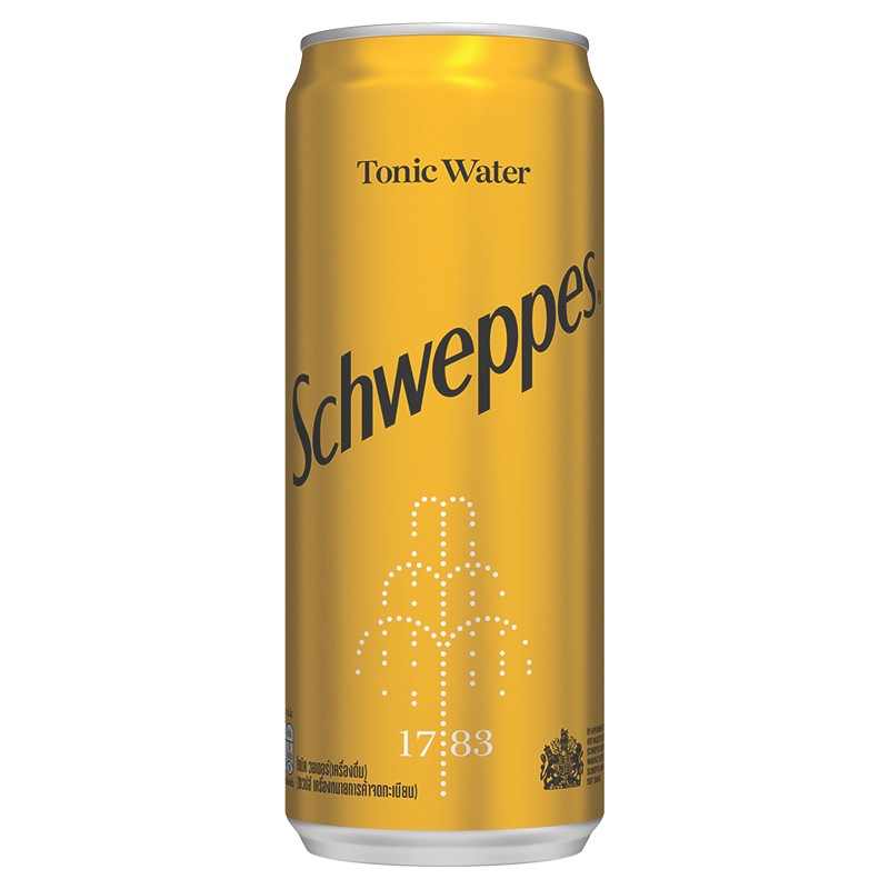 ชเวปส์น้ำโทนิค 330ซีซี Schweppes Tonic Water 330cc. [หมายเลขบาร์โค้ด 8851959132654 ]