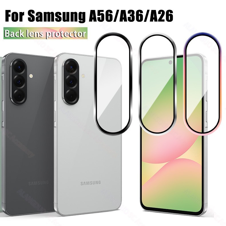 ฟิล์มกันรอย แบบเต็มเลนส์ สําหรับ Samsung A27 A37 A57 A17 A07 A06 A16 A26 A36 A56 9H นิรภัยใสฟิล์มกันรอยกล้อง 068