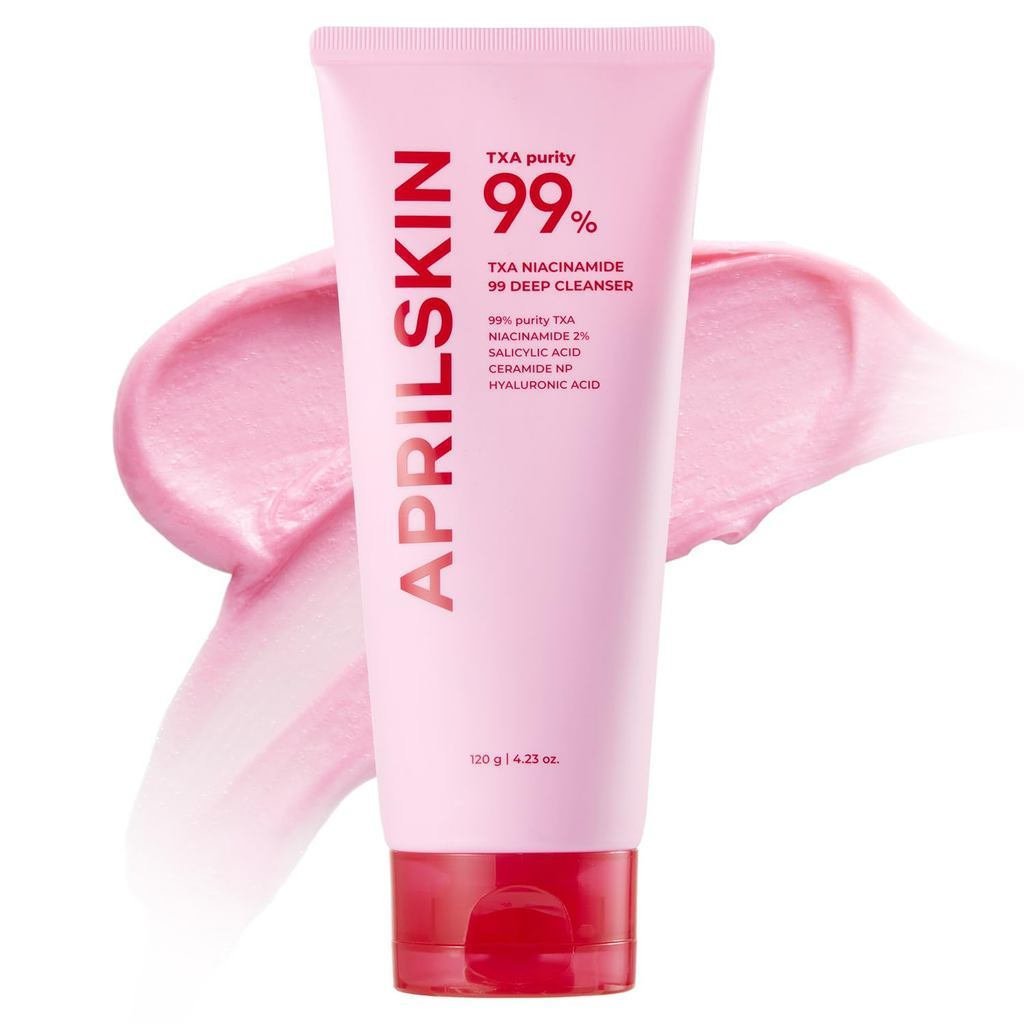 APRILTXANiacinamide99PoreCarePinkBubbleGumDeepCleanser|ความบริสุทธิ์สูง 99%TXA+Niacinamide|All-in-On