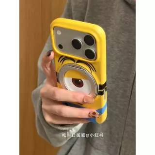 Overalls Cyclops 360 วงเล็บหมุนได้เหมาะสําหรับ 17promax เคสโทรศัพท์ iphone16 เคสกันกระแทก