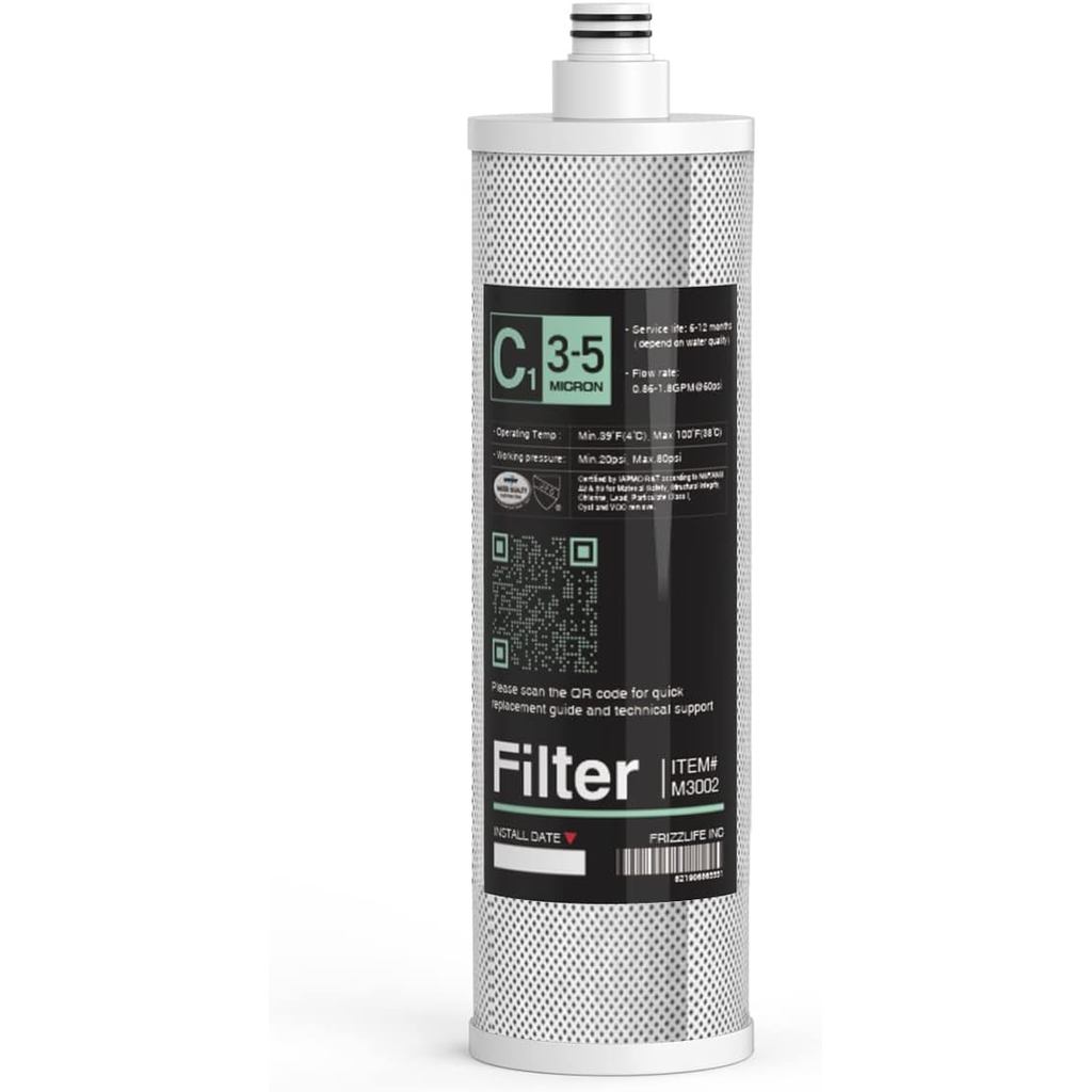 Frizzlife M3002 ตลับหมึกทดแทน (C1) - ตลับกรองบล็อคคาร์บอน - 2nd Stage สําหรับ SK99, SP99, SK99 NEW แ