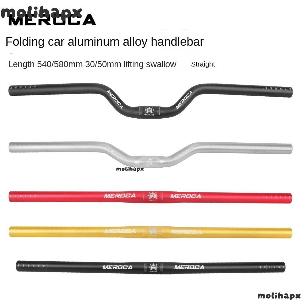 MOLIH Riser Handlebar,อลูมิเนียม 25.4X540/580 มม.แฮนด์จักรยาน,ทนทานตรง/Swallow MEROCA อุปกรณ์ขี่จักรยานสําหรับจักรยานเสือภูเขา
