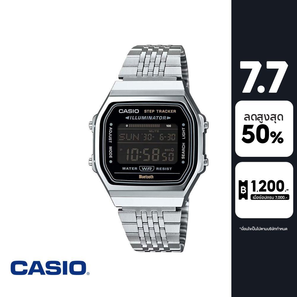 CASIO นาฬิกาข้อมือ CASIO รุ่น ABL-100WE-1BDF สายสเตนเลส สีเงิน