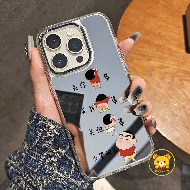 Crayon Shin-Chanกระจกเคสโทรศัพท์สําหรับRedmi K90 Pro Max K80 K70E K70 K60 K50 Pro Ultra K50i 5G Turb