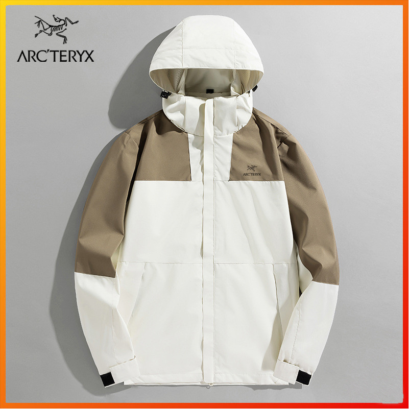 ARCTERYX ‌เสื้อกันหนาวมีฮู้ดเสื้อโค้ทกันน้ํากันลมกลางแจ้งสําหรับผู้ชายเหมาะกับการเดินป่า