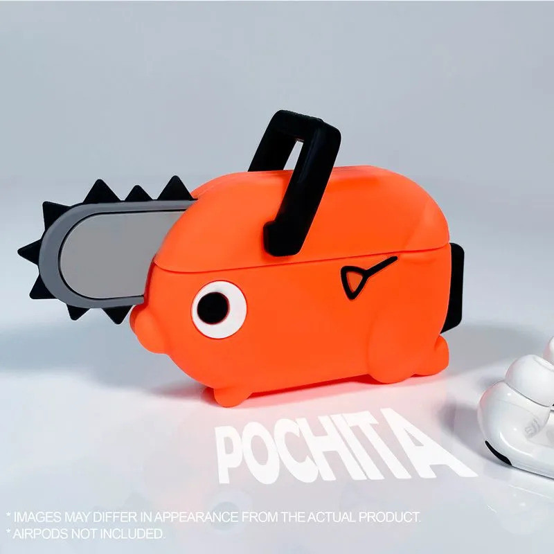 SUNRISEPOP Chainsaw Man Airpods Case หูฟังไร้สายกรณีป้องกันกรณี Pochita Animation Merchanted * 30703