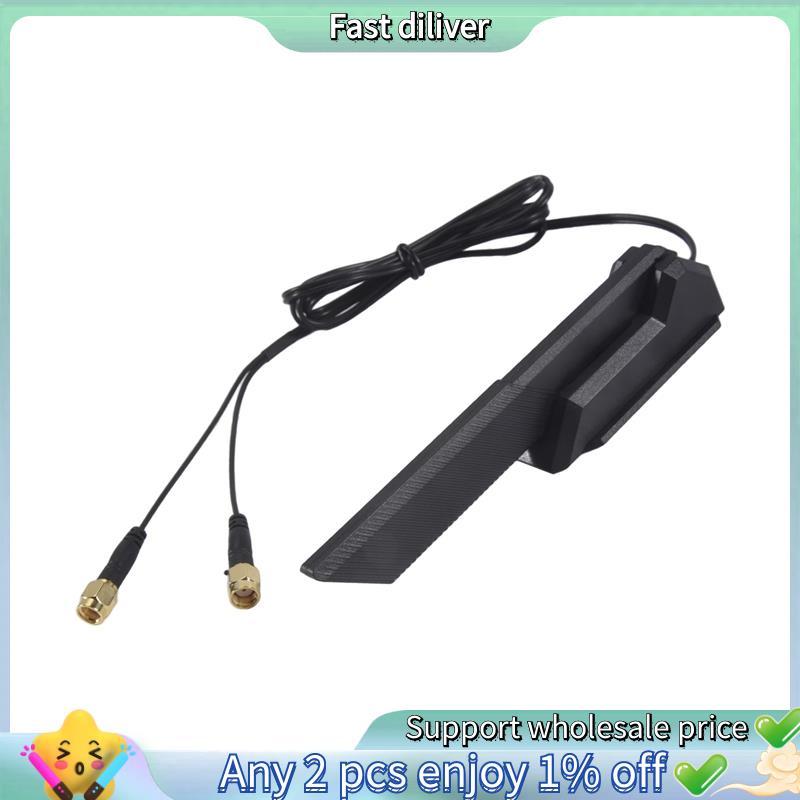 HJ-1 ชิ้น WiFi 6E เสาอากาศ 2T2R 2.4G/5G/6G พลาสติกสีดําสําหรับ B660 H670 M13H Z690 เมนบอร์ด