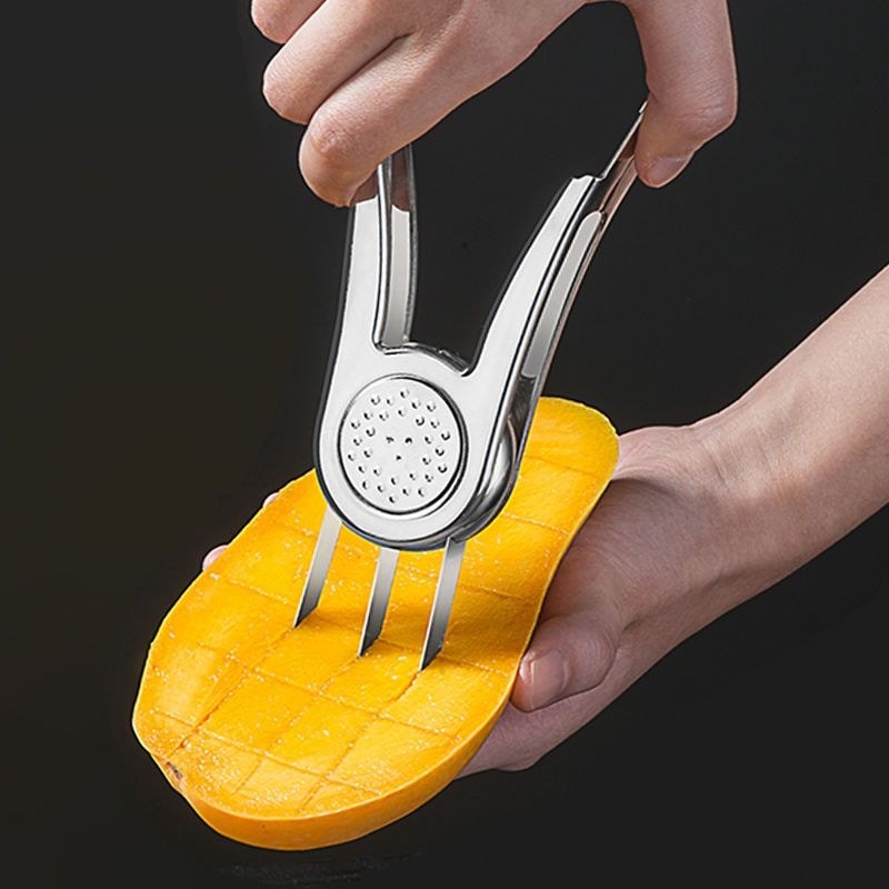 YSJ Mango Meat Extractor 304 สแตนเลสตัด Mango Diced Handy เครื่องมือ Pulp Separator Core ตัดผลไม้ Ha