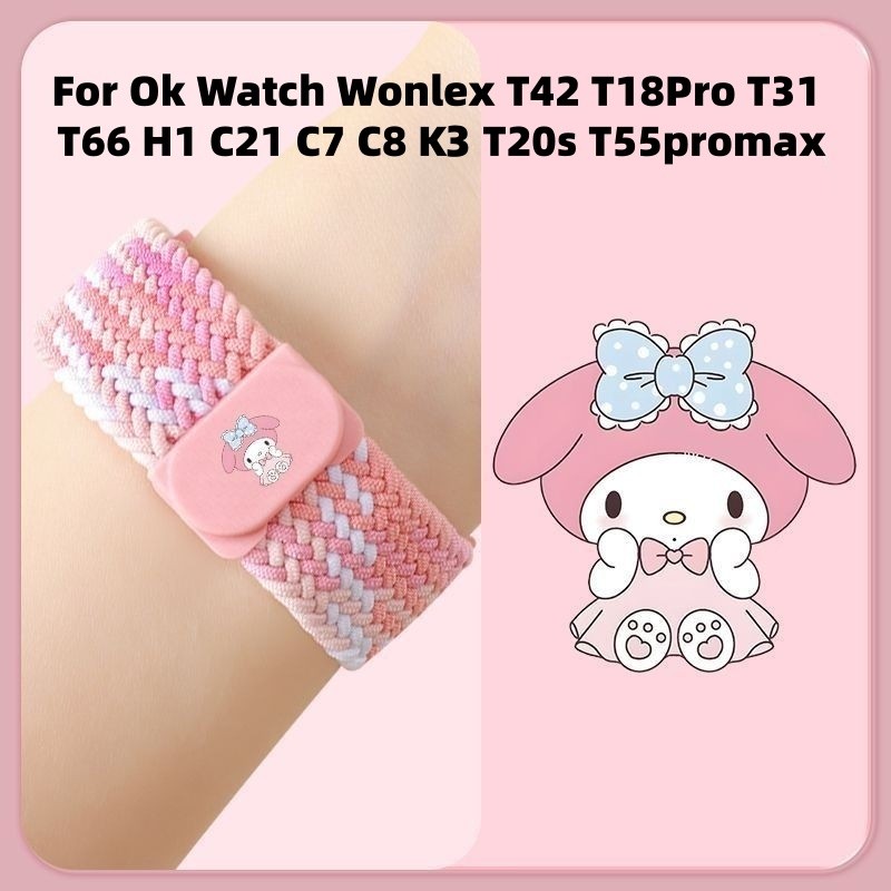 20 มม.สายนาฬิกาสําหรับ OK Watch Wonlex T42 Wonlex T31 Lagenio Watch Phone K3 สายนาฬิกา T55PRO MAX T6