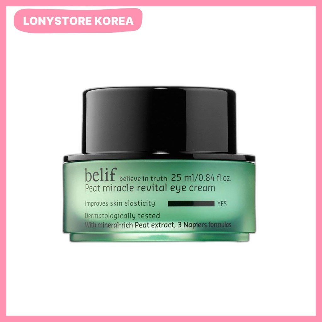 [Belif] Peat Miracle Revital Eye Cream 25ml / Korean Eye Cream / Revitalizing Formula / ของแท้ 100% 