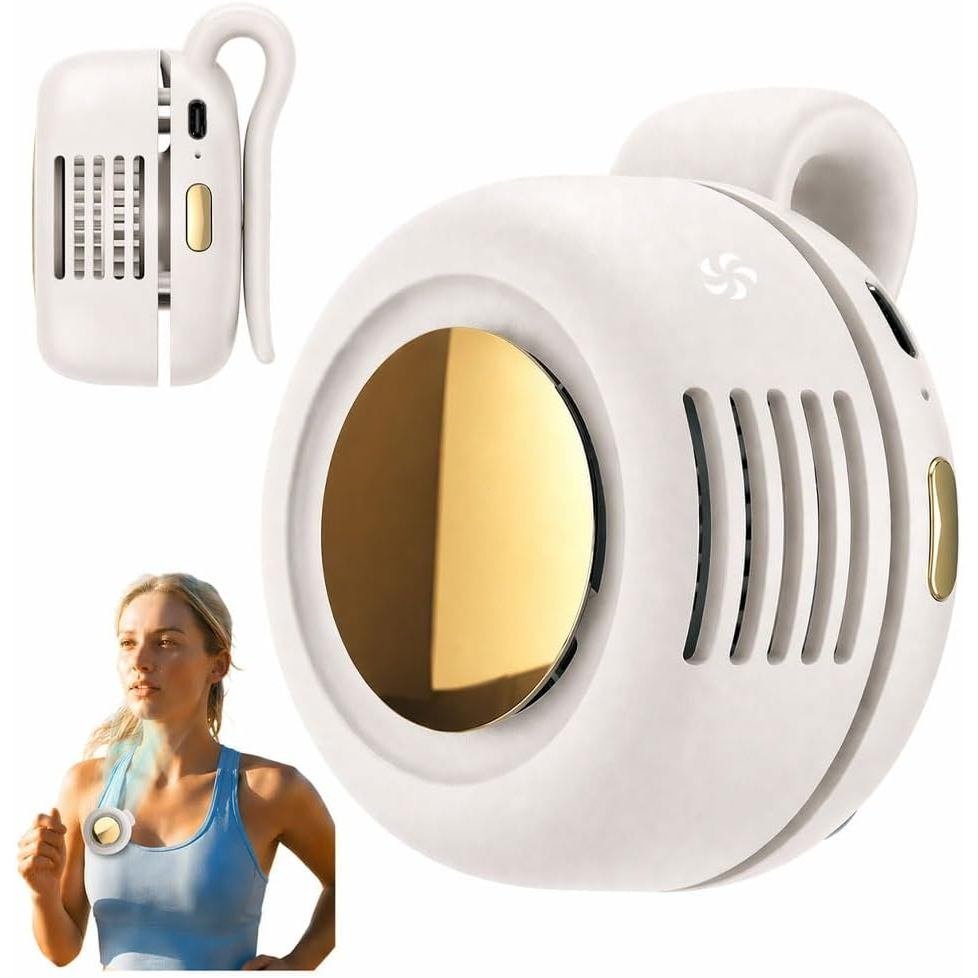 Portable Silent Mini Leafless Fan Clip-On, 2026 Mini Fan ปรับได้ Three-Speed Clip-On Mini Fan เหมาะส