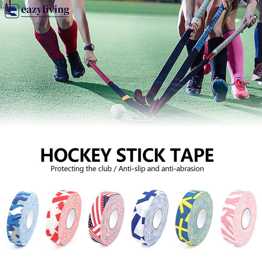 EAZYLIVING 1 ม้วนเทปฮอกกี้ 27 หลา Self-Adhesive Hockey Stick เทปแบดมินตันจับฮ็อกกี้น้ําแข็งเทปม้วน A