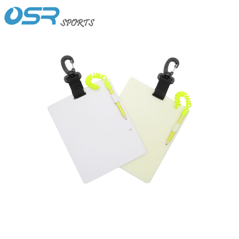 เทคโนโลยีดําน้ํา Underwater Notepad Notepad Notepad กระดานเขียนด้วยลายมือ ABS Luminous
