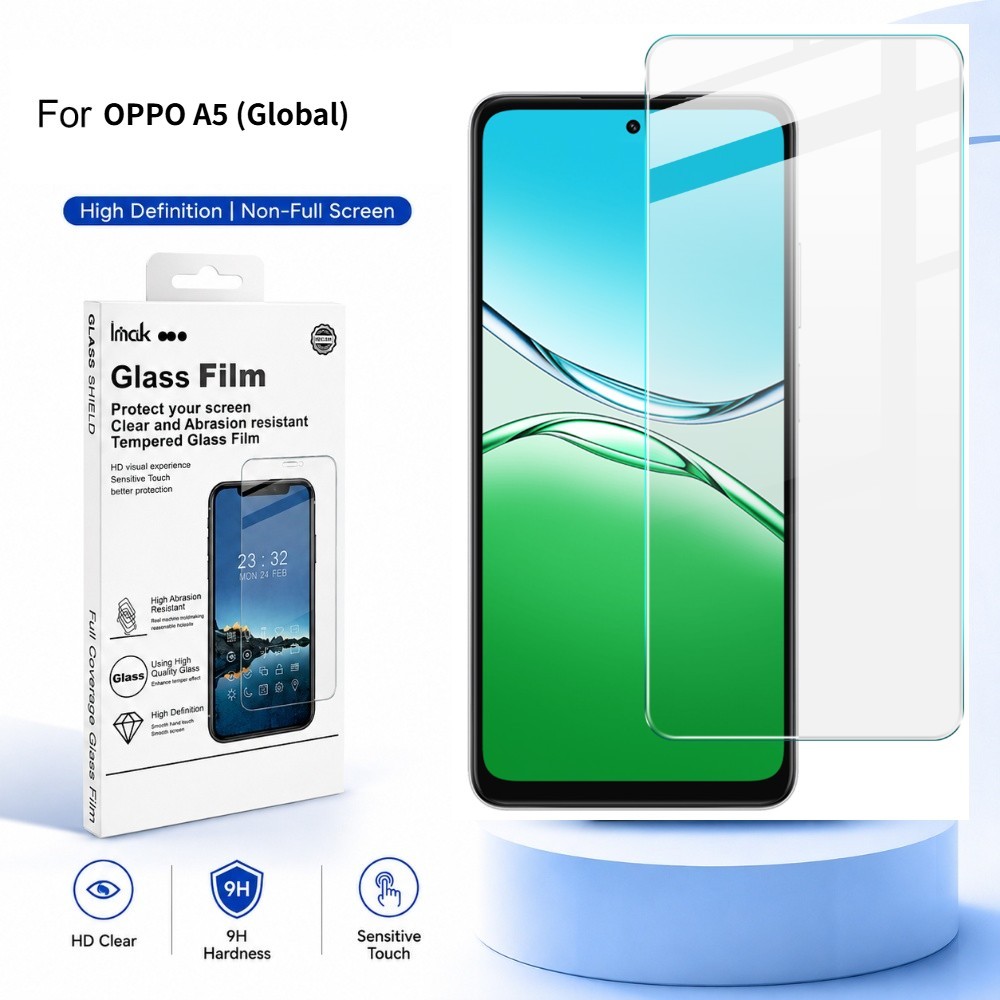 ฟิล์มกระจก OPPO A5 A3 A3x A2x Pro Vitality Energy Global India 5G ฟิล์มกันรอยหน้าจอ HD Clear FM0001