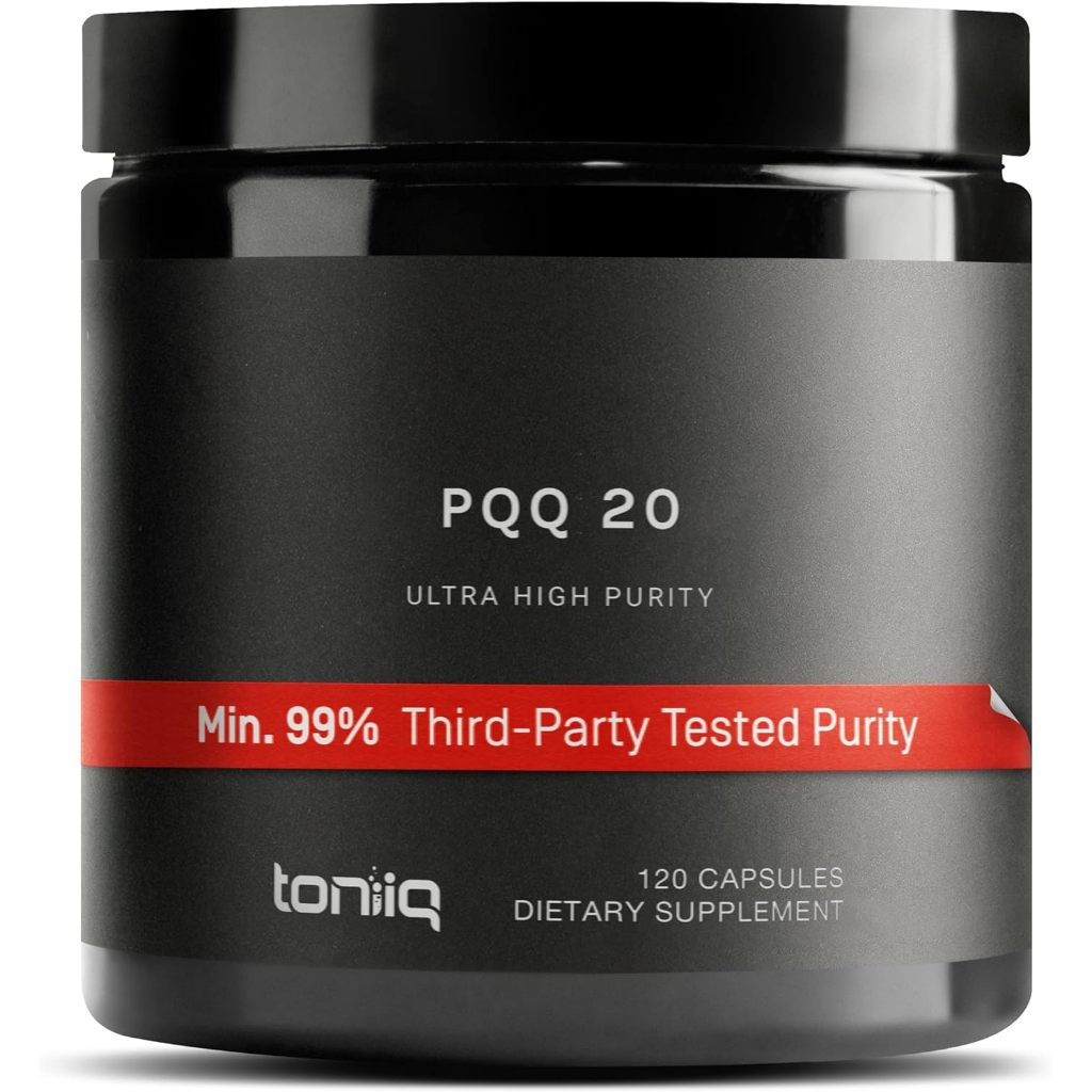 Toniiq %+ 0mg Supplement - Ultra High Purity PQQ 0mg Concentrated Formula - PQQ 0 mg 10 Capsules