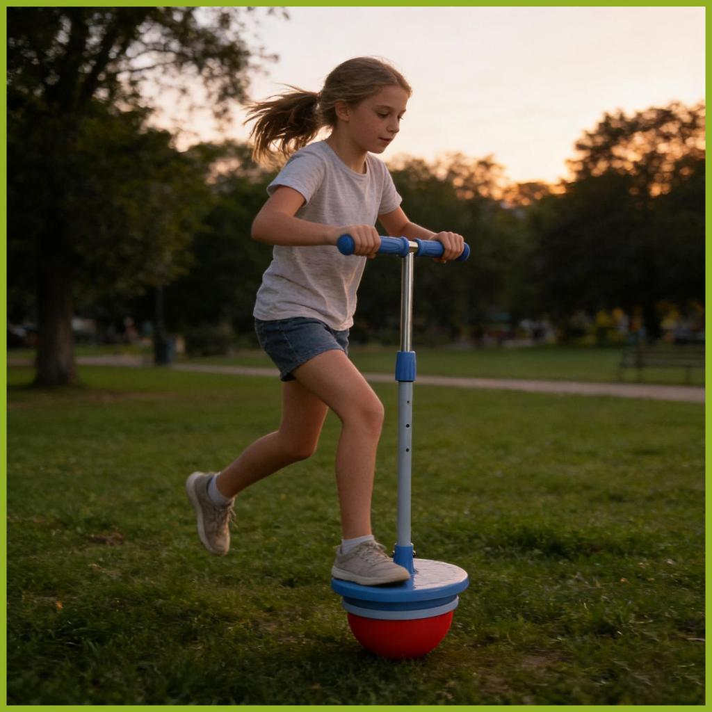 Bounce Ball สําหรับเด็ก BALANCE ของเล่น Stick พร้อมที่จับ Telescopic BALANCE Bounce Ball สําหรับกลาง