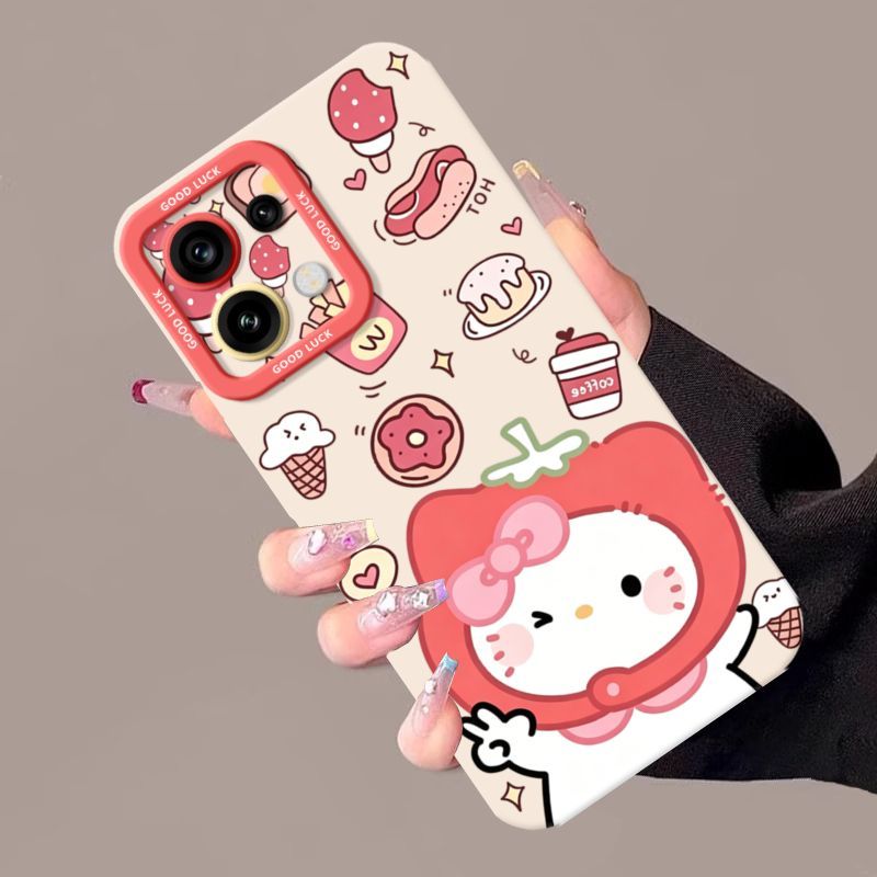 แมวขนมหวาน เหมาะสําหรับ OPPOReno16 เคสโทรศัพท์ reno16pro รวมทุกอย่าง reno15c กันกระแทก reno14 นุ่ม