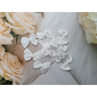 โบว์จิ๋วสำหรับตกแต่ง แพคละ 20 ชิ้น ริบบิ้นสำเร็จ โบว์ผ้าซาติน ริบบิ้นสำเร็จ โบว์ติดของชำร่วย มีให้เลือกหลายไซส์ หลายแบบ