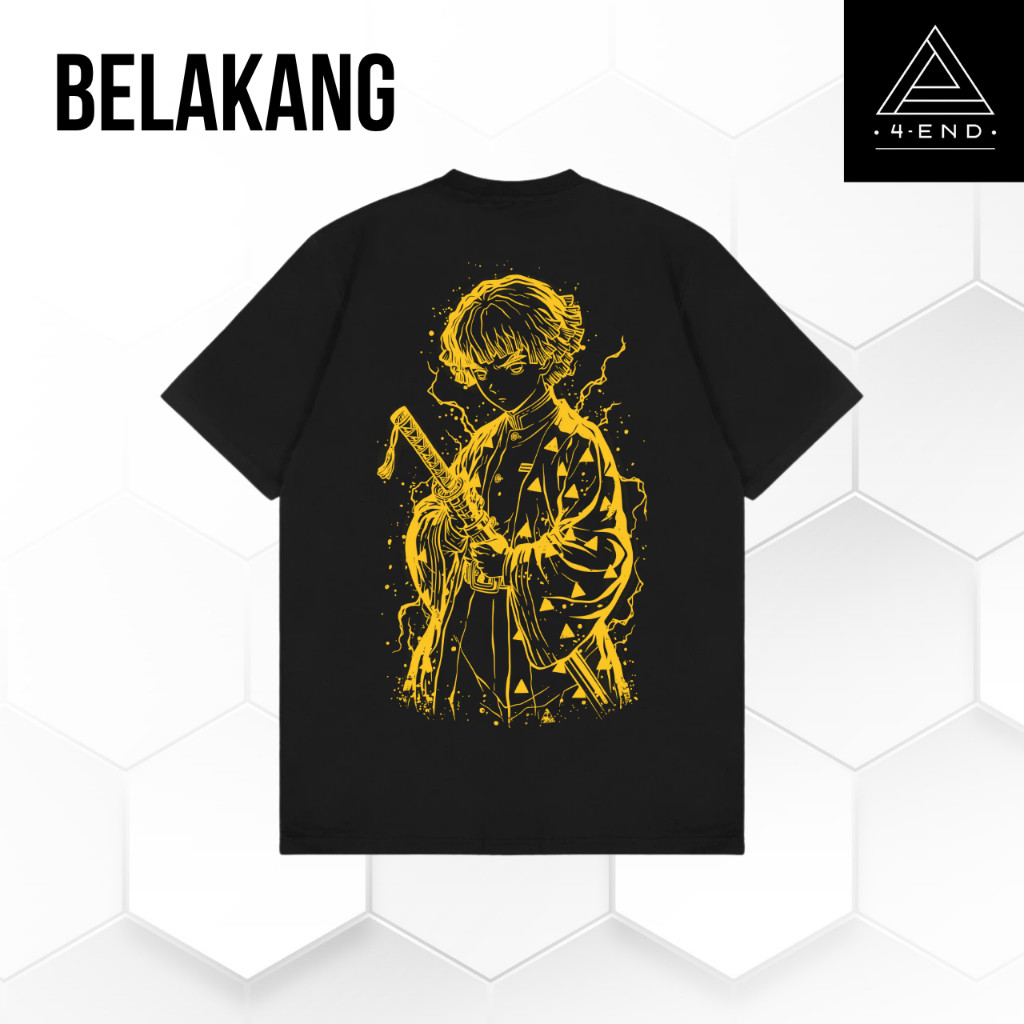 เสื้อยืด Zenitsu Agatsuma| การออกแบบสุดพิเศษ | 4END