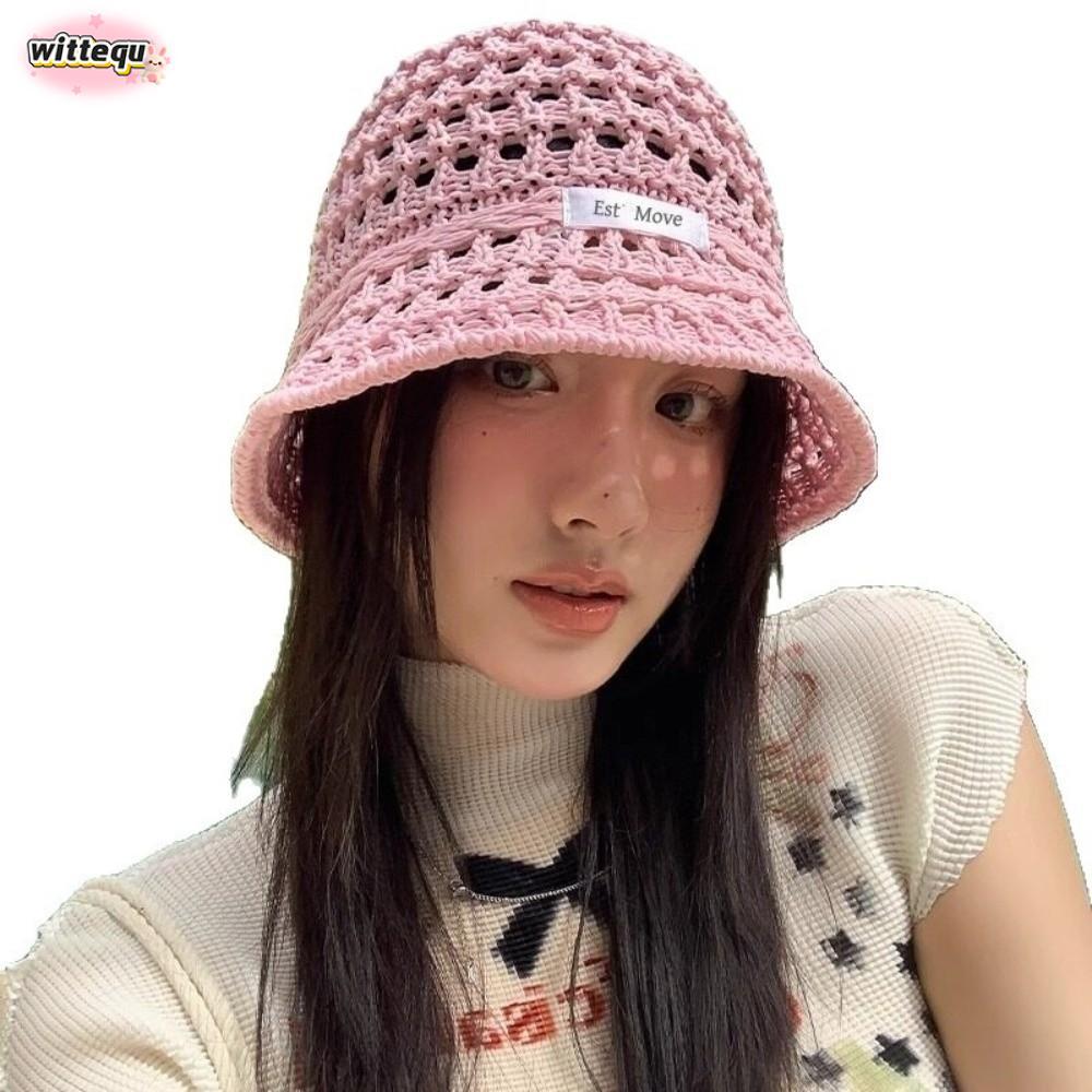 WITTETH หมวกอ่างล้างหน้า, หมวกกันแดดฟางกลวง, หมวก กระบังหน้าระบายอากาศผู้ชาย