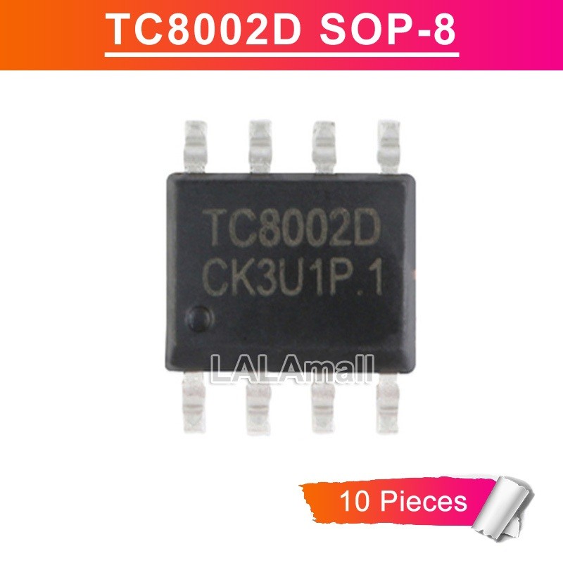 10 ชิ้น TC8002D SOP-8 SMD 3W Universal Audio Power Amplifier IC ใหม่เดิม