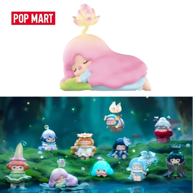 POPMART PUCKY Sleeping Forest Series Figures กล่องตาบอดแอ็คชั่นของขวัญตกแต่ง