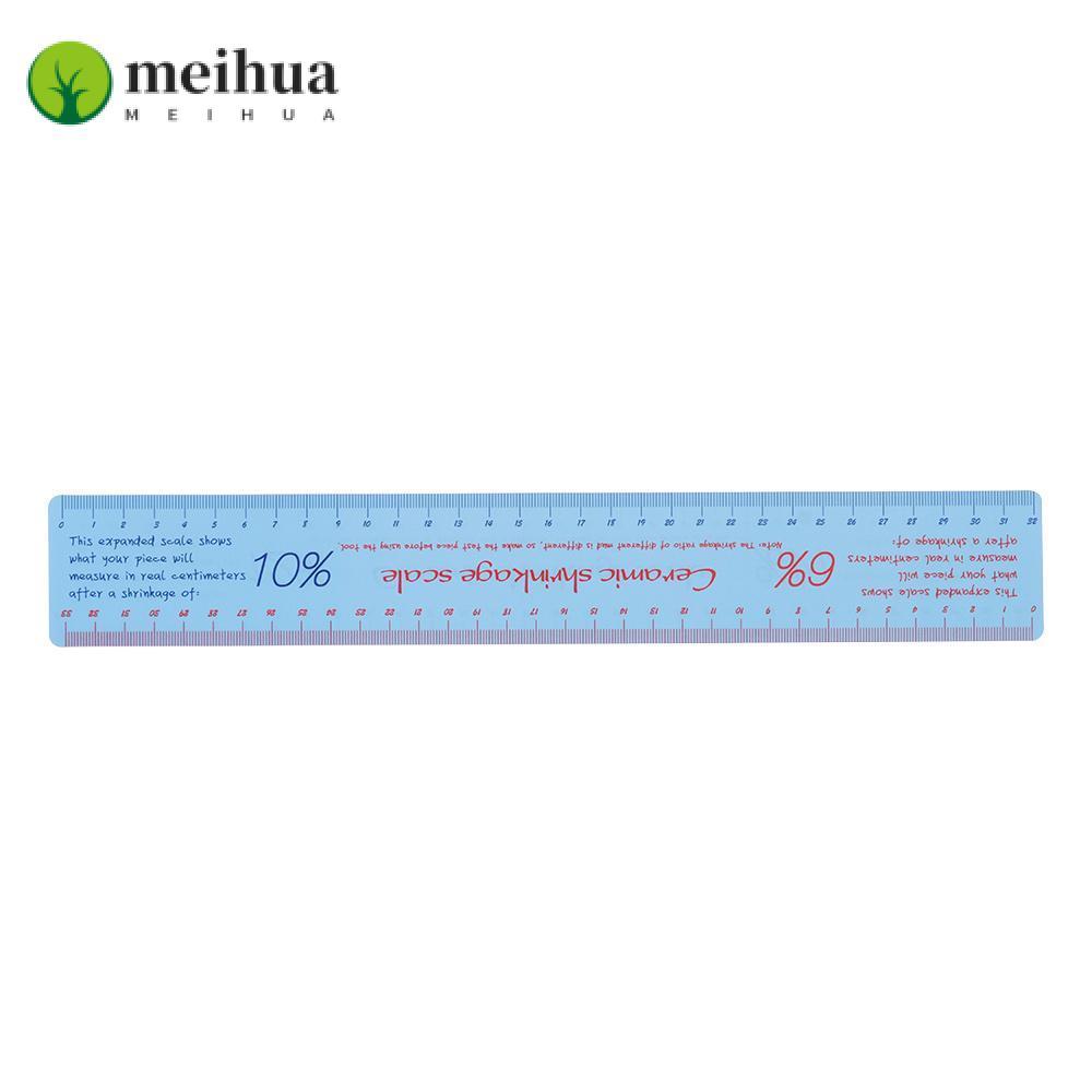 MEIHUA เซรามิค Shrinkage Scale ไม้บรรทัด, 37*5.5 ซม.ไม้บรรทัดวัดเซรามิกพลาสติก, ไม้บรรทัดมาตรฐาน 32*