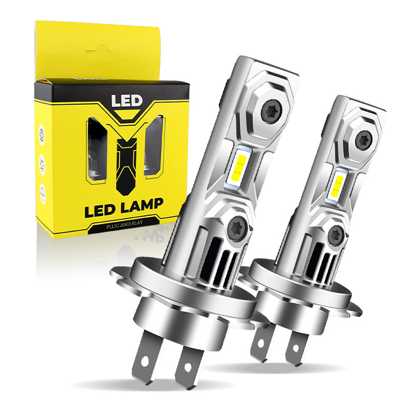 2 ชิ้น H7 LED ไฟหน้า Fanless 2023 รถสําหรับ VW Passat Golf 7 Polo Audi A4 B8 B6 A3 8P Q7 Mazda 5 3 B