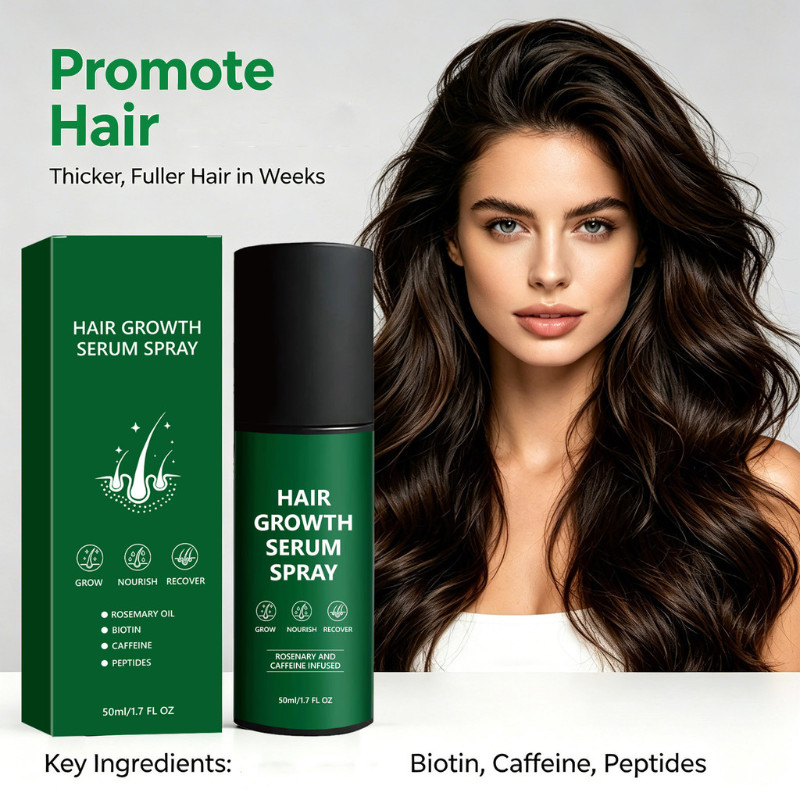 Hair Growth Serum Spray Rosemary Caffeine Enriched 50ml บํารุงหนังศีรษะสําหรับการสนับสนุนการเจริญเติ
