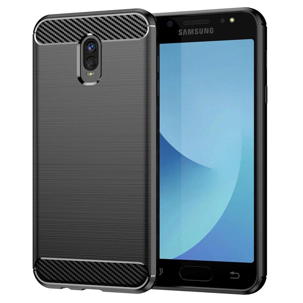 CASE SAMSUNG C5 PRO / C7 PRO / J5 PRO 2017 / J7 PRO 2017 / J7 PLUS / J7 2016 J710 SILICONE CARBON FI