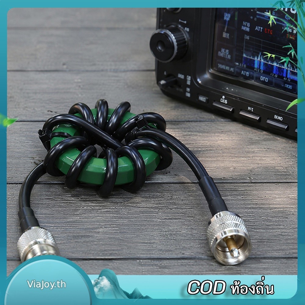 1.8-30MHz HF โหมดทั่วไป Choke Balun 200W HF Choke Balun นิกเกิลสังกะสี Ferrite Core สําหรับวิทยุ Ham