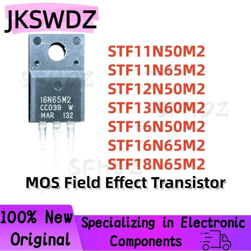 5PCS STF11N50M2 STF11N65M2 STF12N50M2 STF13N60M2 STF16N50M2 STF16N65M2 STF18N2 ทรานซิสเตอร์ 16N65M2T