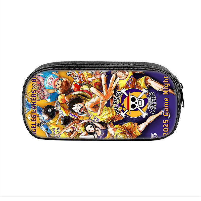 One Piece x LOS ANGELES LAKERS LOS ANGELES LAKERS x ONEPIECE กล่องดินสอพิมพ์ลาย