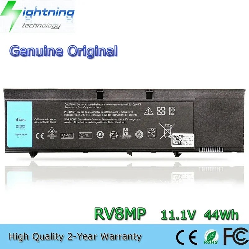 ใหม่ RV8MP 11.1V 44Wh แบตเตอรี่แล็ปท็อปสําหรับ Dell Latitude XT3 แท็บเล็ตพีซี H6T9R 01PN0F 37HGH 9G8