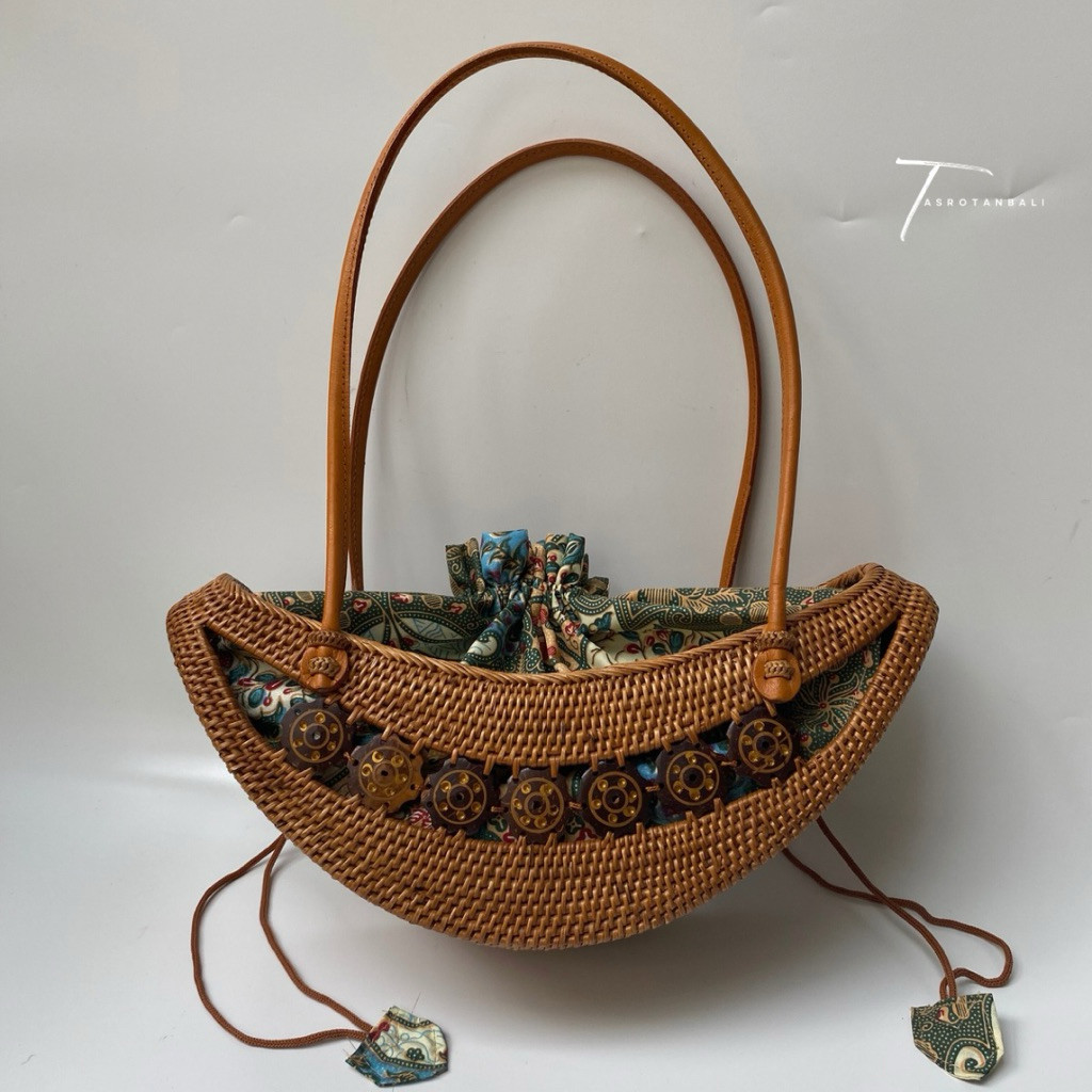 Aa1 BALI RATTAN BAG | ATES BAG | กระเป๋าสะพายข้าง | กระเป๋าผู้หญิง | Unique | RATTAN BAG กระเป๋าสะพา