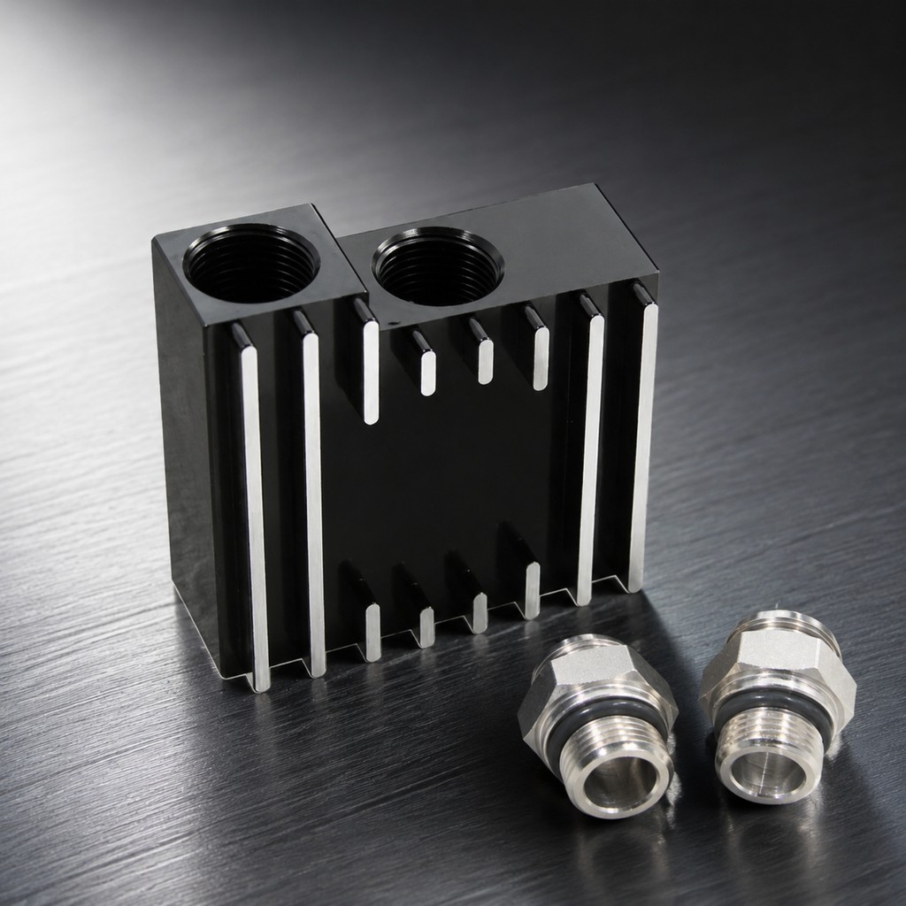 เครื่องทําความเย็นเกียร์ Thermostatic Bypass Finned คูลเลอร์เกียร์ Thermostatic Bypass Valve การไหลเ