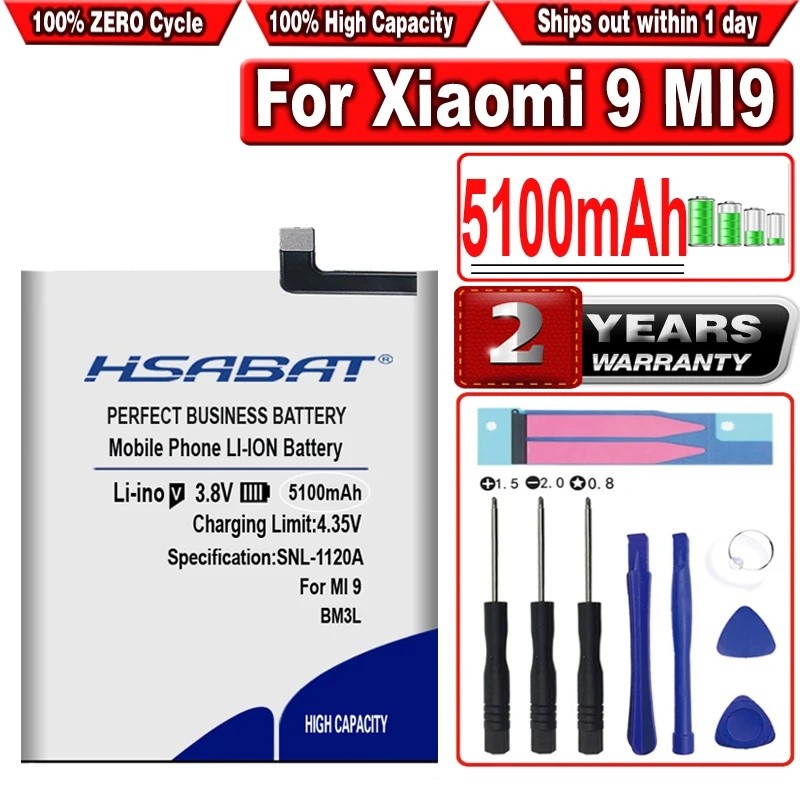 HSABAT BN57 BM4J BM3L BM4E BM3M BM3E BN4A BN46 แบตเตอรี่สําหรับ Xiaomi Mi 9T Pro 8 Lite 9 SE 11 POCO