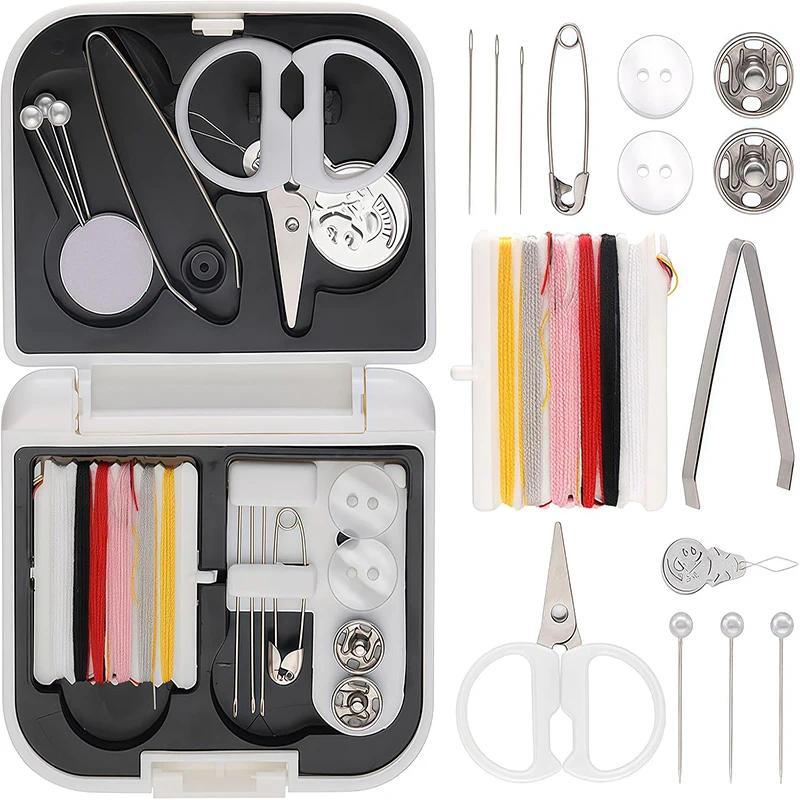 Mini Sewing Set Portable Mini Sewing Kit Including Hand Sewing Needles Buttons Safety Pin Threads Tw