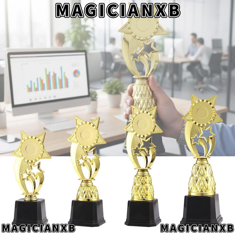 MAGICIANXB ถ้วยรางวัล, 22/25/28/30.5 ซม. วัสดุพลาสติกถ้วยรางวัล, Creative Golden สี Star Design Firs
