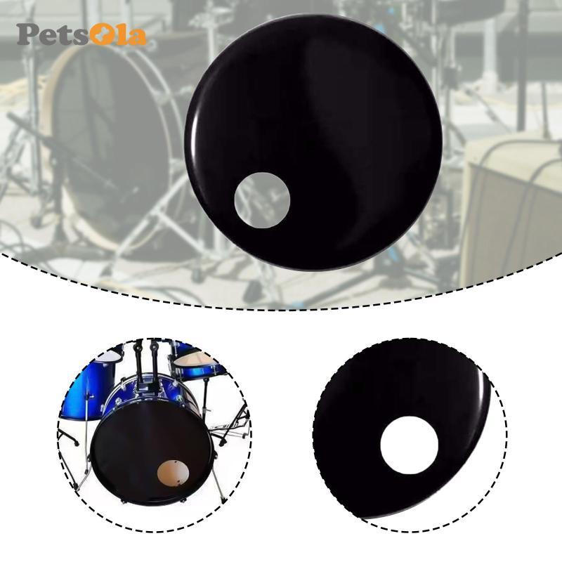 [PETSOLA] Bass Drum Resonant Head Drum Repair Parts Smooth Bass Drum Resonance Skin