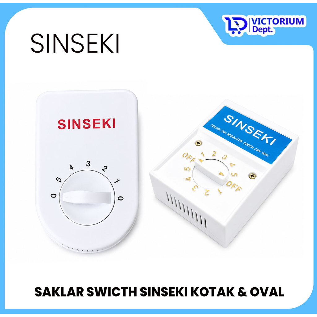 VICTORIUM - SINSEKI SWITCH CMC ROUND & SQUARE CEILING FAN SWITCH - CMC CEILING FAN SWITCH