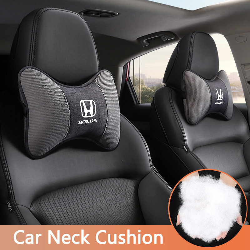 2 ชิ้นรถที่นั่ง Headrest โลโก้อัตโนมัติคอหมอนสติกเกอร์อุปกรณ์เสริมสําหรับ Honda Mugen Power Civic Ac