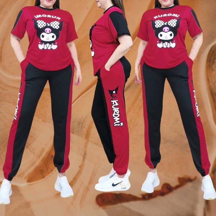 D101 Jogger Terno ผู้หญิงผู้ใหญ่ฟรีขนาด (L-4XL) Terno Jogger Kumori พิมพ์ออกแบบ Zumba Outfit (เฉพาะด